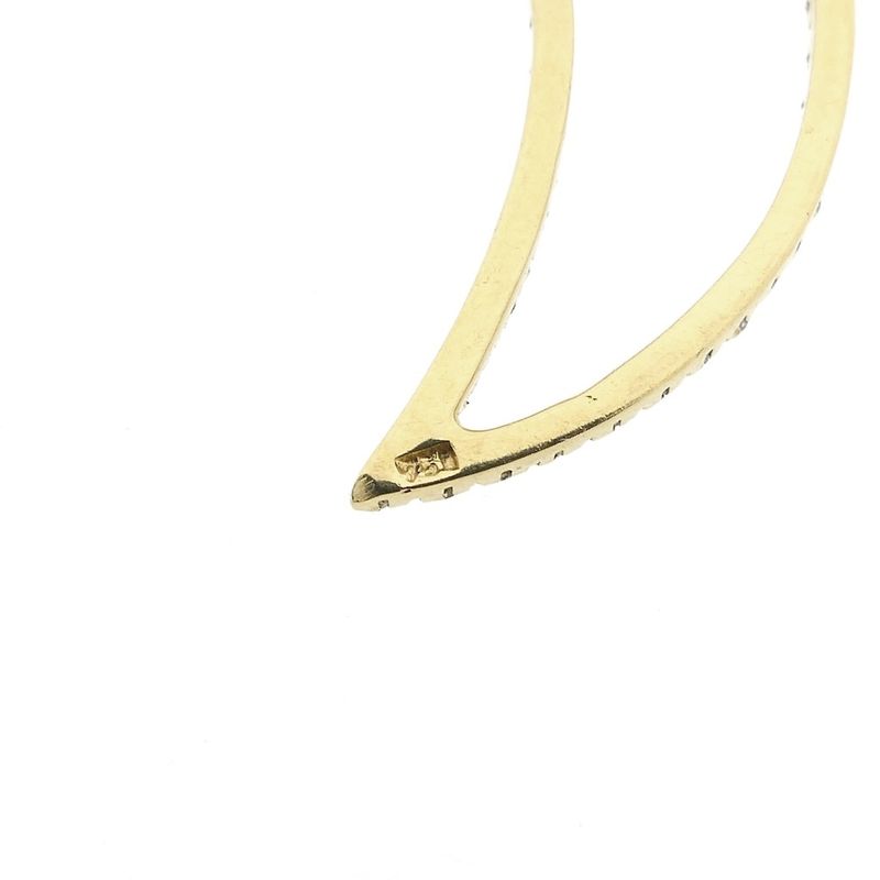 Image 9 of Gold pendant of a moon with zirconia