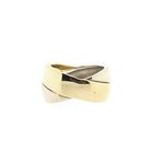 Afbeelding 3 van Bicolor gouden crossover ring