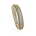 Image 1 of Gold wide link bracelet