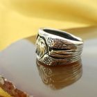 Image 5 of Robust silver ring with elephant