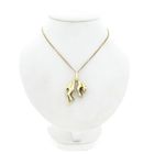Image 4 of Gold Panther Pendant; Diamond 0.02 ct; 14K