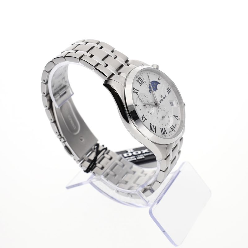 Image 3 of Edox Les Vauberts Moonphase Chronograph 40008-3M-AIN; Men's watch