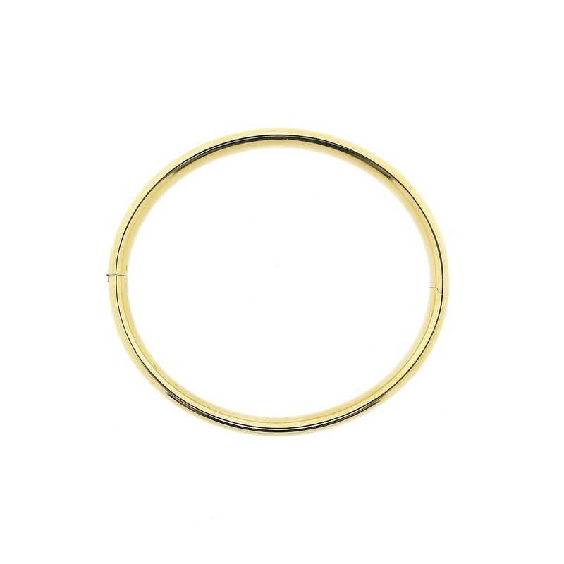 Image 3 of Gold smooth slave bracelet | Ø 61.5 mm