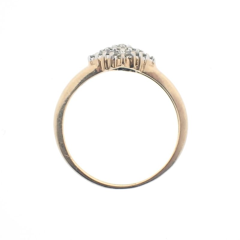 Image 5 of Gold entourage ring with diamonds | 0.25 ct.