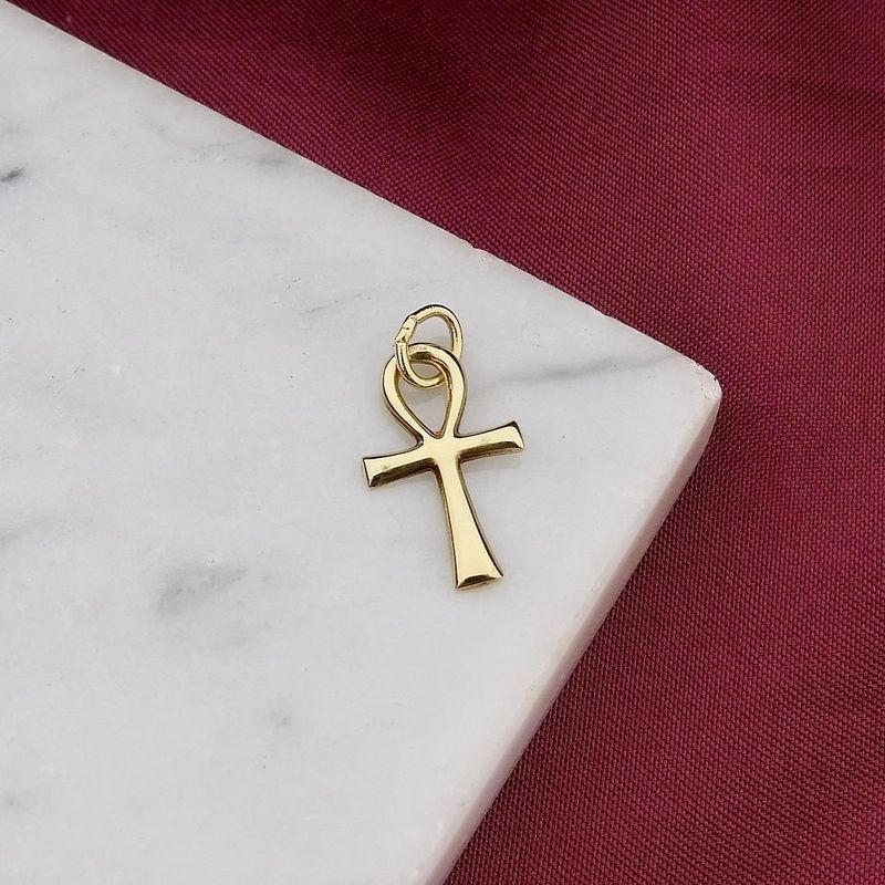 Image 2 of Golden Egyptian Ankh pendant