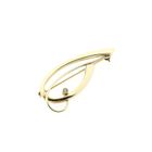 Afbeelding 8 van Vintage gouden abstracte broche met zirconia