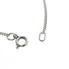 Image 3 of White gold gourmet link necklace | 49.5 cm
