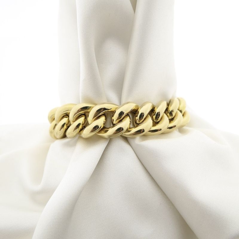 Image 7 of Gold gourmet link bracelet