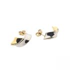 Image 4 of 9 Krt. bicolor stud earrings