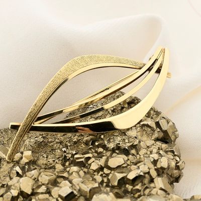 Image 2 of Vintage Gold Brooch; 14 Karat