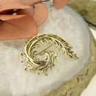 Image 2 of Vintage gold abstract brooch