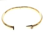 Image 4 of Gold smooth slave bracelet; Size M