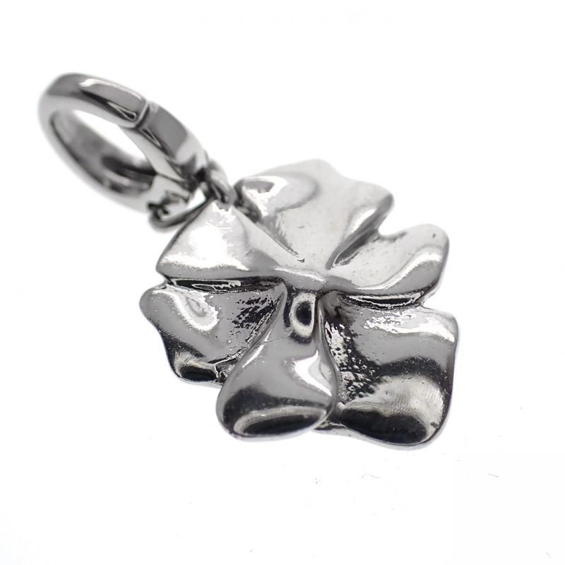 Image 4 of Silver flower pendant; Zirconia