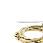 Image 6 of Tricolor gold fantasy brooch