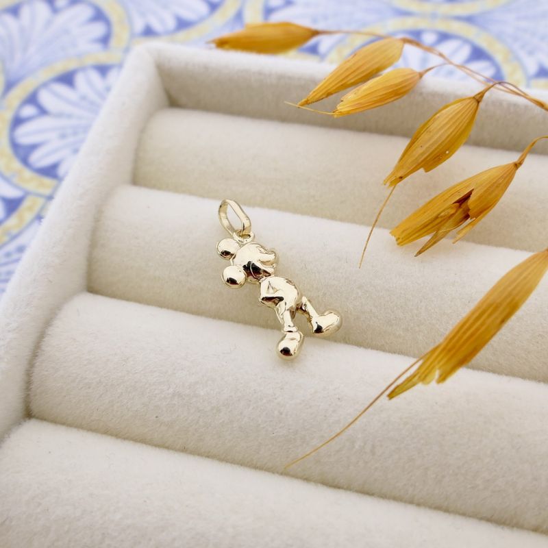 Image 2 of Gold Disney pendant; Mickey Mouse