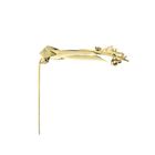 Image 6 of Gold abstract brooch with glass crystal