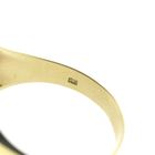 Image 7 of Gold men's signet ring with onyx and diamond | 0.01 ct.