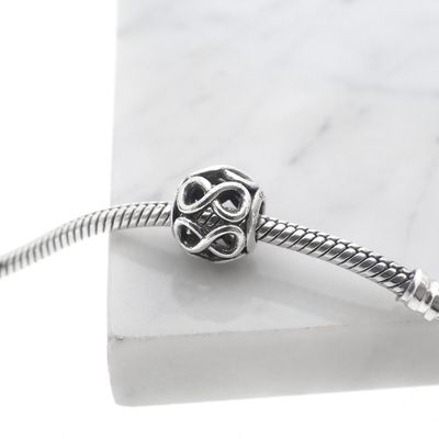 Image 2 of Pandora Moments charm; Silver; Infinity