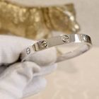 Image 2 of 18K white gold LOVE bracelet; Cartier | Ø 54.5 mm