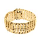 Image 3 of Gold wide link bracelet