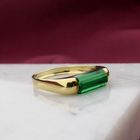 Image 2 of Gold ring with green tourmaline