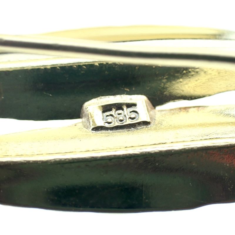 Image 4 of Gold brooch with two feathers