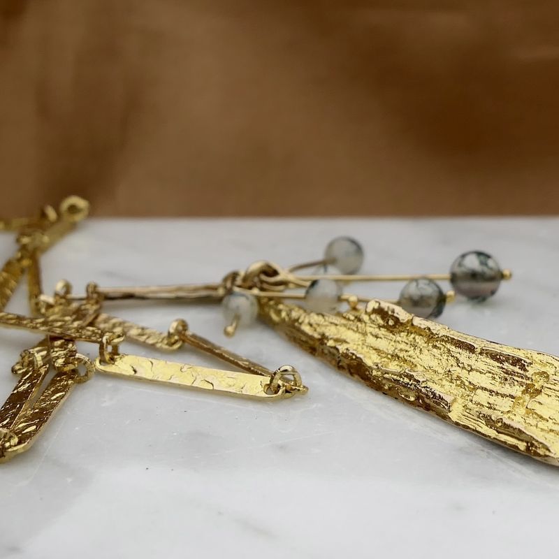 Image 2 of Golden Lapponia necklace; Golden Tree | 44 cm