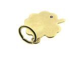 Image 6 of Gold pendant of a four-leaf clover with diamond | 0.005 ct.