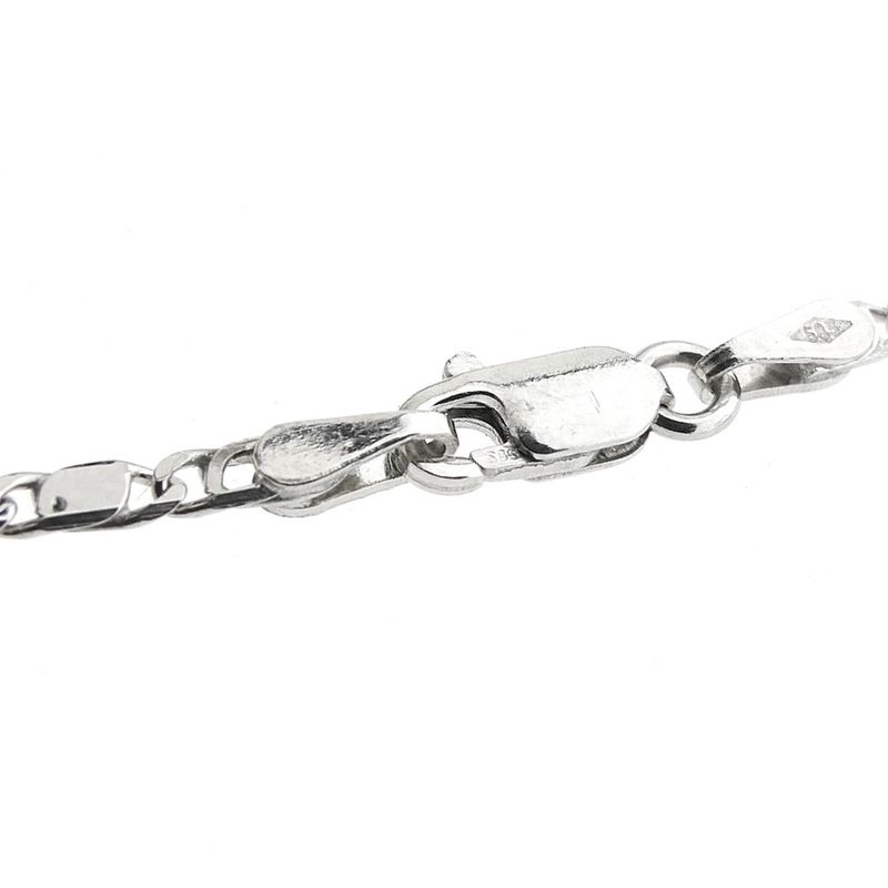 Image 5 of White gold fantasy link bracelet | 21 cm
