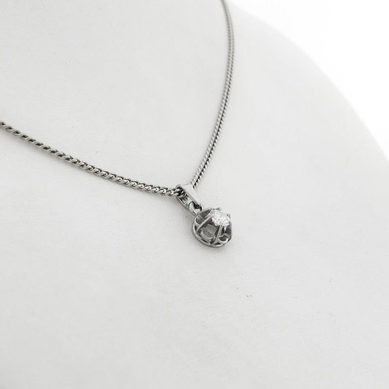 Image 4 of white gold pendant with diamond | 0.20 ct.