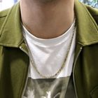 Image 8 of Two-tone gold navy link chain.