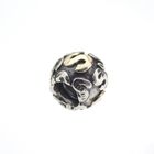 Image 4 of Pandora charm; Silver with gold; Letter S