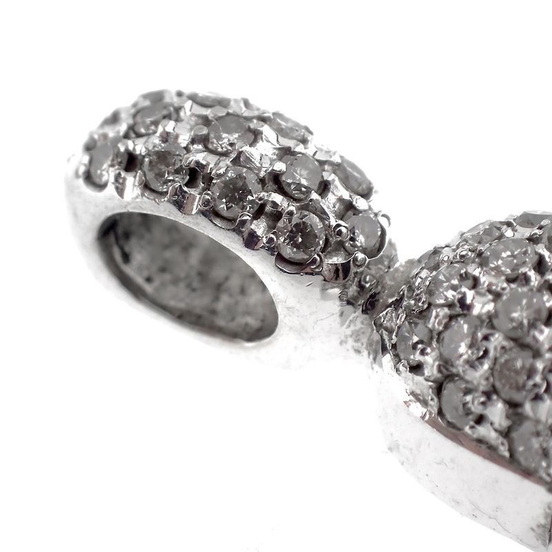 Image 7 of 18-karat white gold cross pendant with diamonds | 1.47 ct.