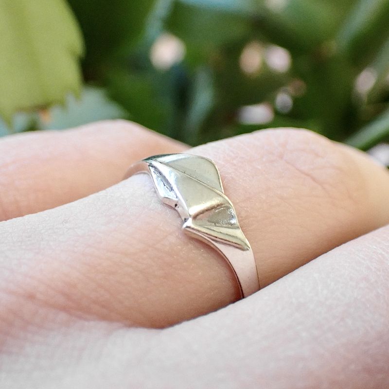 Image 2 of Silver ring with fantasy design