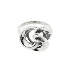 Image 3 of White gold ring; knotted