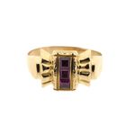 Image 3 of Vintage rose gold ring with spinel