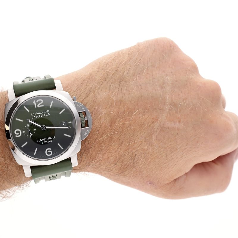 Image 17 of Panerai Luminor Marina Verde Smeraldo PAM01356; Automatic Men's Watch