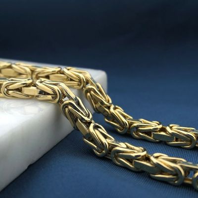 Image 2 of Gold square king chain