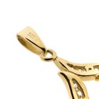 Image 10 of Gold pendant with zirconia stones