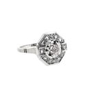 Image 4 of Antique White Gold Diamond Ring; 0.27 ct.
