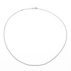 Image 6 of White gold thin anchor link necklace; Binder | 51 cm