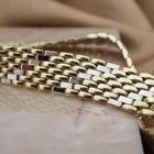 Image 7 of Two-tone gold panther link necklace | 45 cm