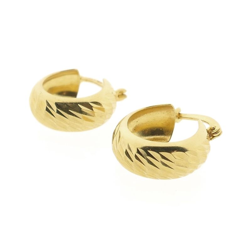 Image 6 of Gold-plated hoop earrings; Arpas | Ø 15.5 mm