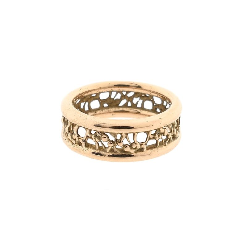 Image 3 of Vintage Gold Ring with Geometric Pattern