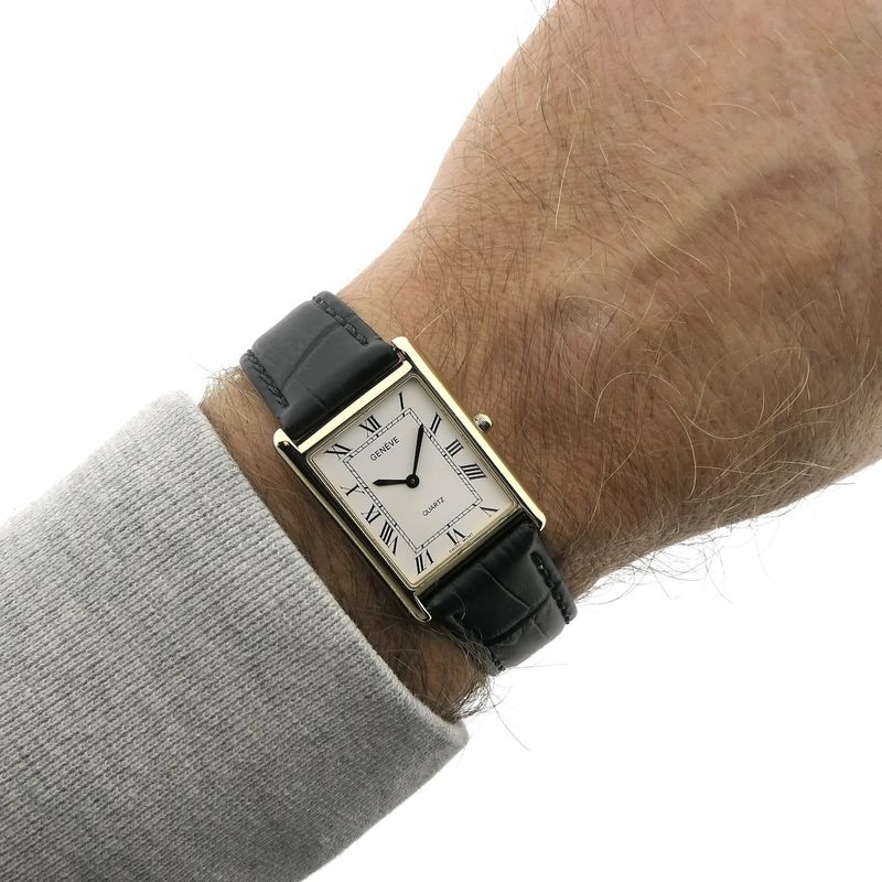 Image 16 of Geneva Tank 'Large'; Vintage 9k. watch