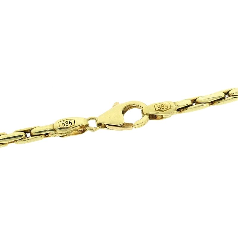 Image 4 of Gold anchor link necklace