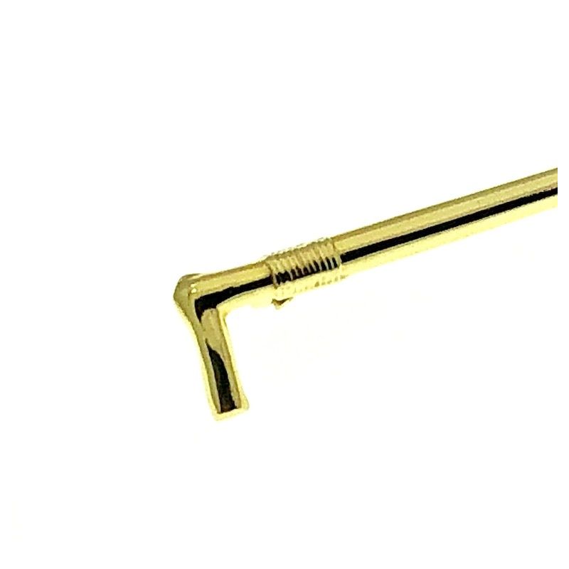 Image 4 of Gold brooch with a horseshoe and polo mallet