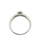 Image 4 of White gold solitaire ring with diamond | 0.17 ct.