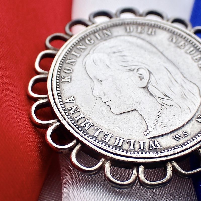 Image 8 of Silver brooch Wilhelmina | 1892