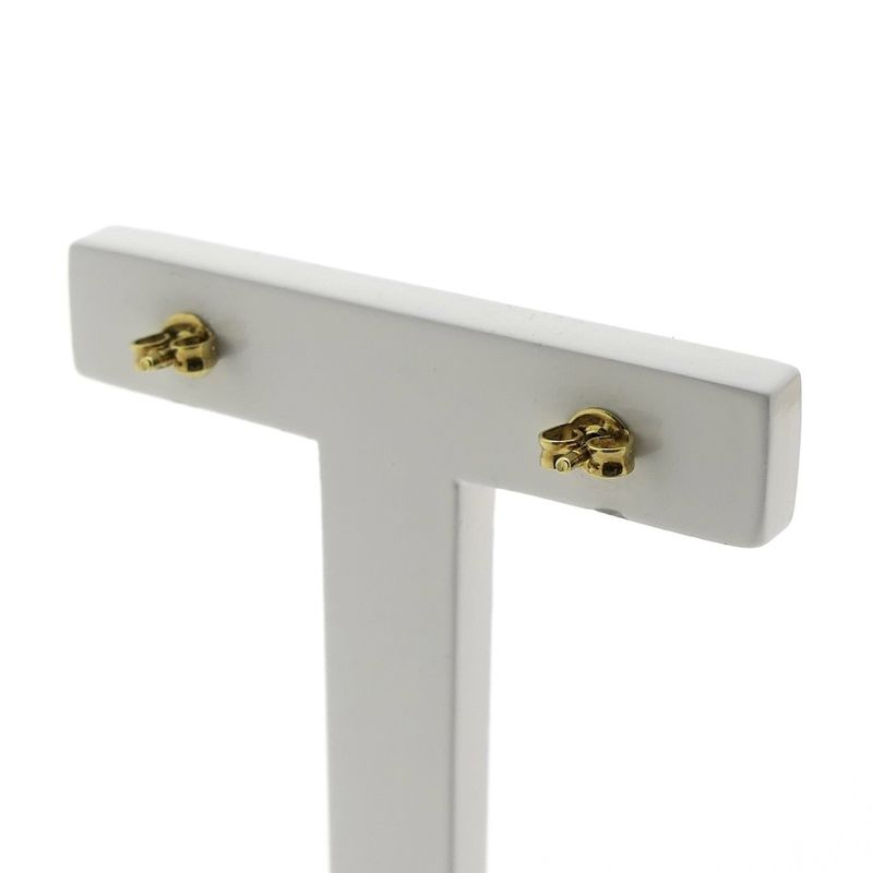 Image 4 of Gold stud earrings with diamonds